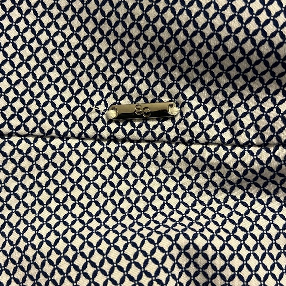 S.C. & CO. Women's 360 Tummy Control Capris, Blue Geo, Size 16 - Picture 5 of 5